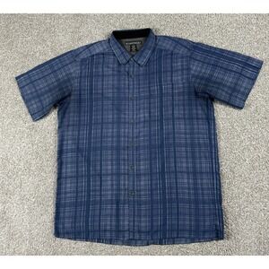 ExOfficio Shirt‎ Mens Medium Beige Short Sleeve Button Up Travel Lightweight Top